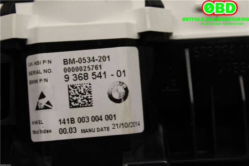 Instrumentpanel til BMW i3 2013-2022  (BMW|62105A08590||9368541)