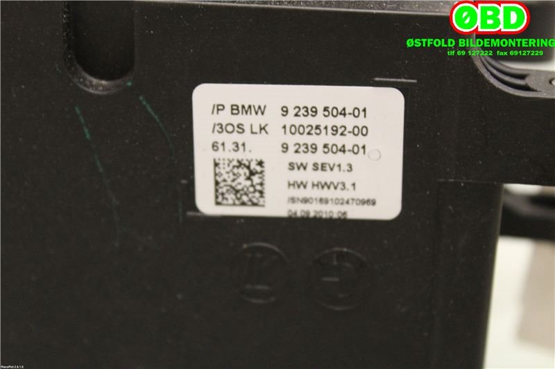 Girstang/girvelger automat til BMW 5-Serie 2010-2017 (F10/F11) (F10/F11) (BMW|61 31 7 950 390||9239504)