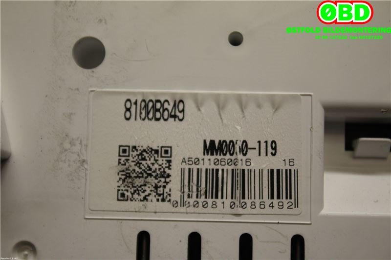 Instrumentpanel til Mitsubishi L200 2006-2015 (Type IV)  (MITSUBISHI|8100B649||MM0050119)