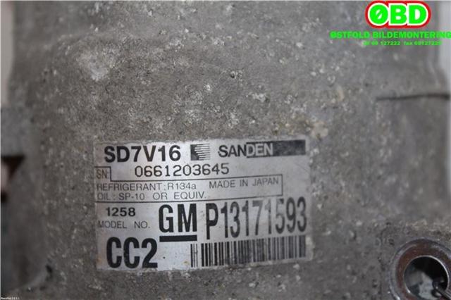 Aircondition kompressor til Saab 9-3 2003-2007 (Type II, Fase 1)  (SAAB||13171593)
