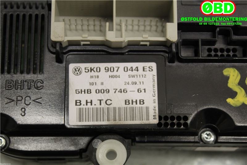 Varmeapparat betjening til VW Passat 2011-2015 (B7) (B7) (VOLKSWAGEN|5K0 907 044 GK||5K0907044ES)