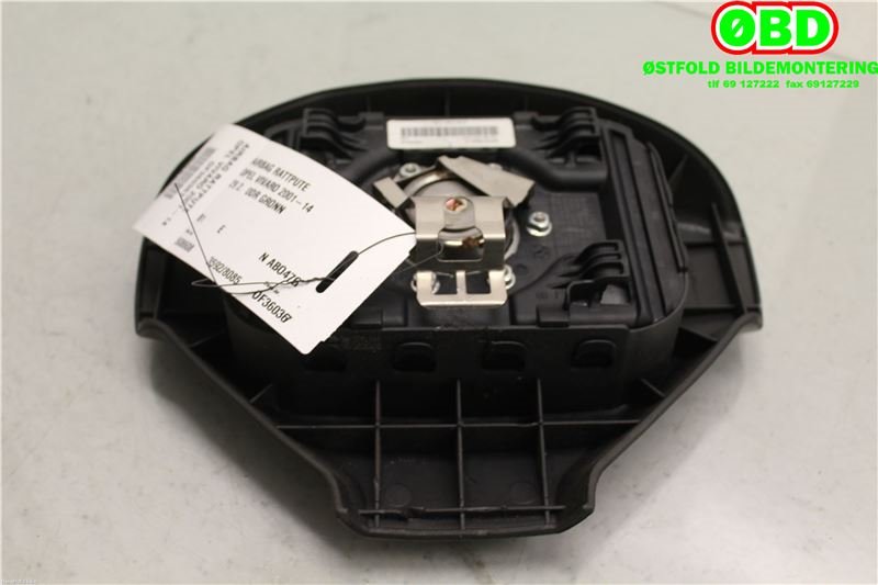 Airbag rattpute til Opel Vivaro A, 2006-2014  (OPEL|93859346)