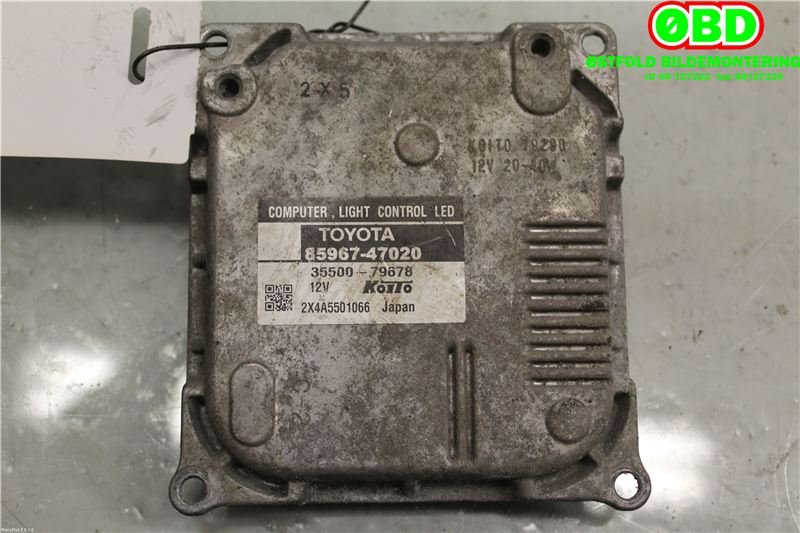 Styreenhet xenon/ballast til Toyota Prius +7 2012-2020 (Type III) (stasjonsvogn) (stasjonsvogn) (TOYOTA|8110747290|3550079678|8596747020)