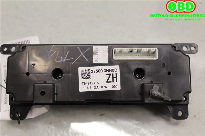 Varmeapparat betjening til Nissan Leaf 2011-2017 (Type I)  (NISSAN NISSAN LEAF 30KWH|275003NH0C|)