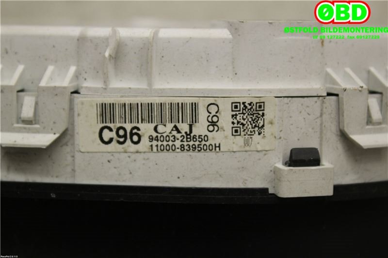 Instrumentpanel til Hyundai Santa Fe 2006-2009 (Type II, Fase 1)  (HYUNDAI|940032B650|)