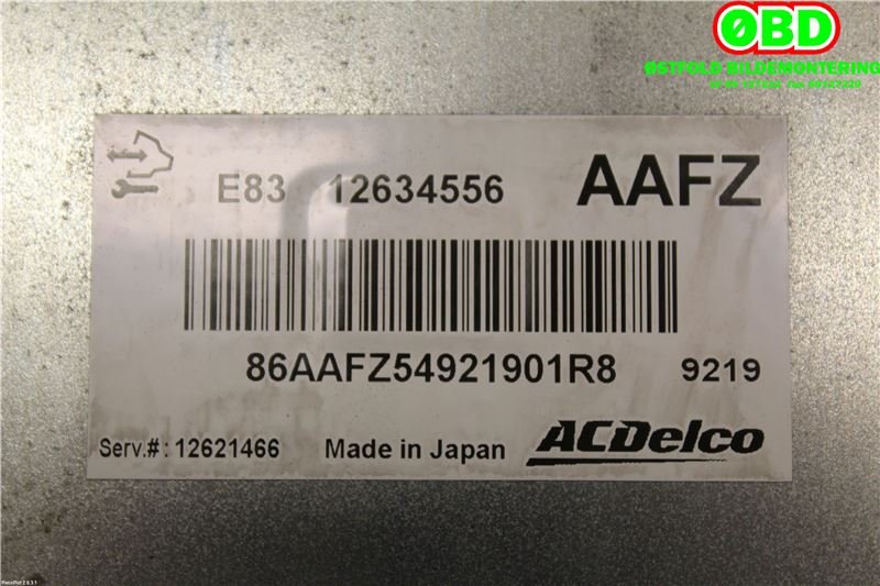 Styreenhet motor til Opel Astra J 2010-2015  (OPEL|12621466|1232380|12634556)