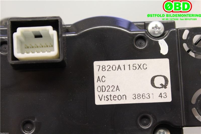 Varmeapparat betjening til Mitsubishi Outlander 2010-2012 (Type II, Fase 2)  (MITSUBISHI 2.0 4B11|7820A115XC|)