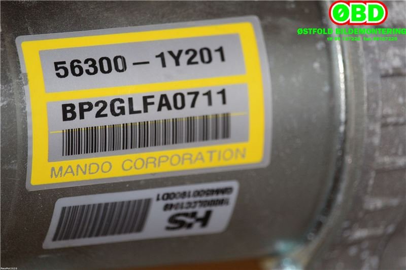 Rattaksel elektrisk servo til Kia Picanto 2011-2017 (Type II)  (KIA|563101Y201|)