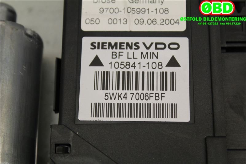 Ruteheis høyre foran til Audi A4 2001-2004 (Type II) (B6) (B6) (AUDI|8E1 959 802 G||8E1959802B)