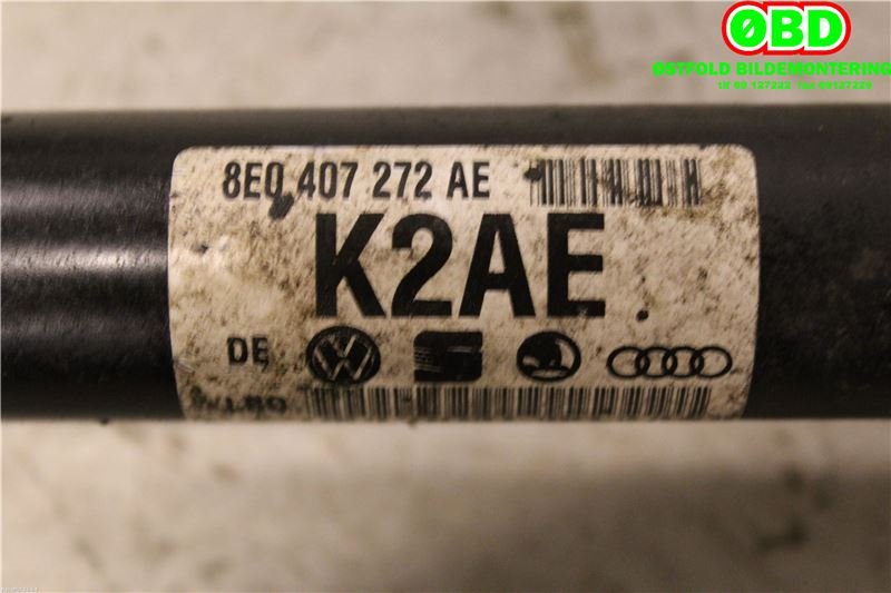 Drivaksel høyre foran til Audi A4 2001-2004 (Type II) (B6) (B6) (AUDI|8E0407272BS|8E0407452BX|8E0407272AE)