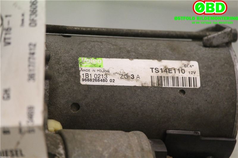 Starter diesel til Peugeot 207 2006-2012  (PEUGEOT|5802 FH||9688268480)