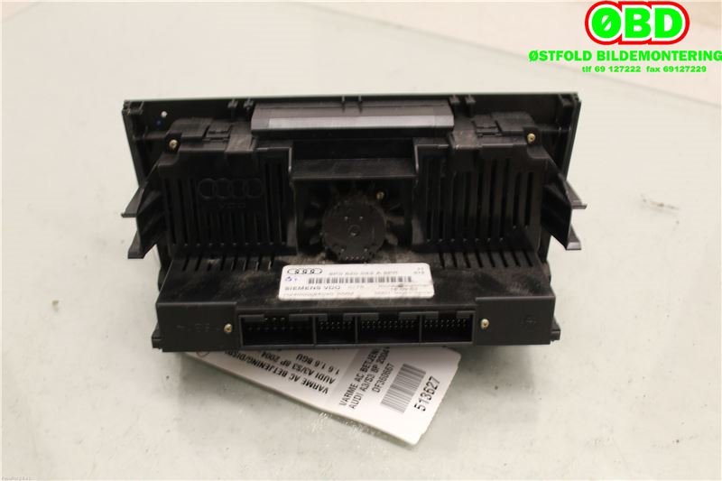 Varmeapparat betjening til Audi A3 2003-2008 (Type II, Fase 1)  (AUDI|8P0820043AF||8P0820043A)