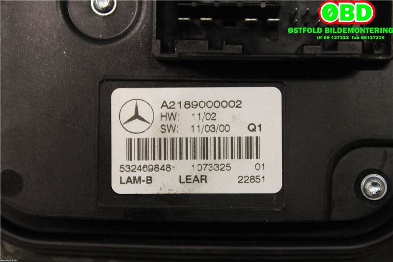 Styreenhet xenon/ballast til Mercedes C-Klasse 2011-2014 (Fase 2) (W204) (W204) (MERCEDES|A 218 900 00 02|A 218 900 91 03|2189000002)