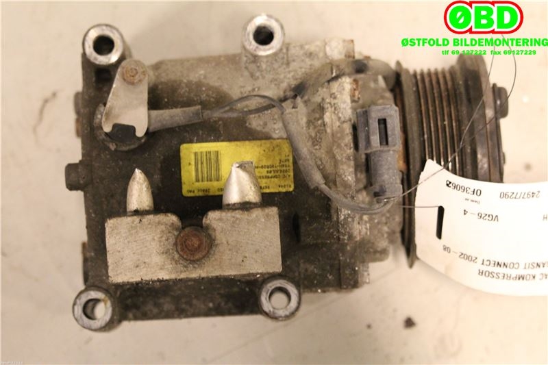 Aircondition kompressor til Ford Transit Connect 2003-2009 (Type I, Fase 1)  (FORD|1578406||YS4H19D629AC)