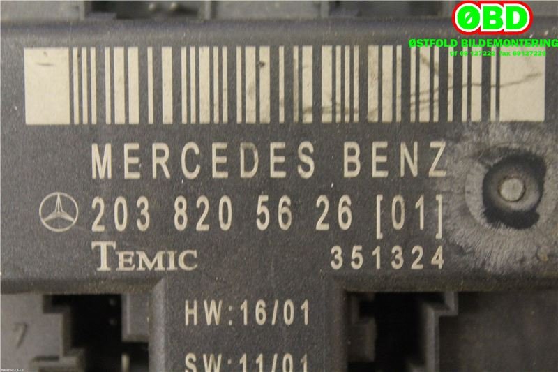 Styreenhet comfort (BCM) til Mercedes C-Klasse 1993-2000 (W202) (W202) (2038205626|)