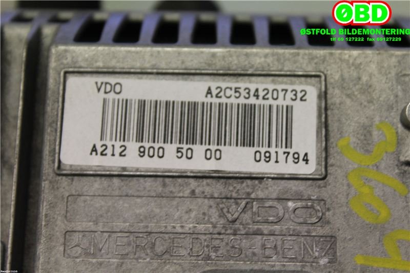 Instrument kjørecomputer til Mercedes CLS 2011-2017 (C218) (C218) (MERCEDES|A 212 900 50 00|A 212 900 90 22|2129005000)