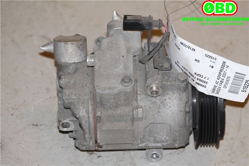 Aircondition kompressor til Škoda Fabia 2010-2014 (Type II, Fase 2)  (SKODA|6Q0 820 808 G|6R0 820 803 F|6Q0820808G)
