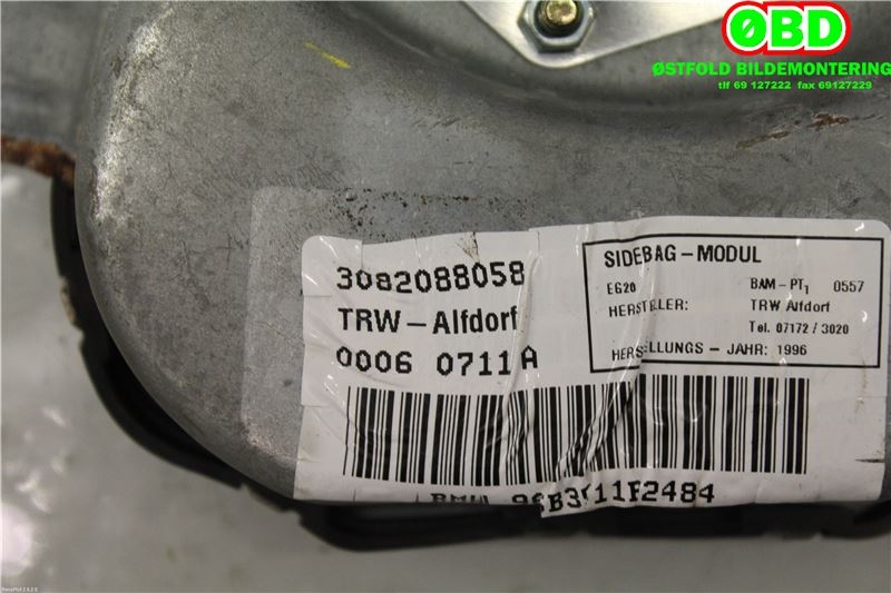 Airbag sidepute venstre til BMW 5-Serie 1996-2003 (E39) (E39) (|3082088058)
