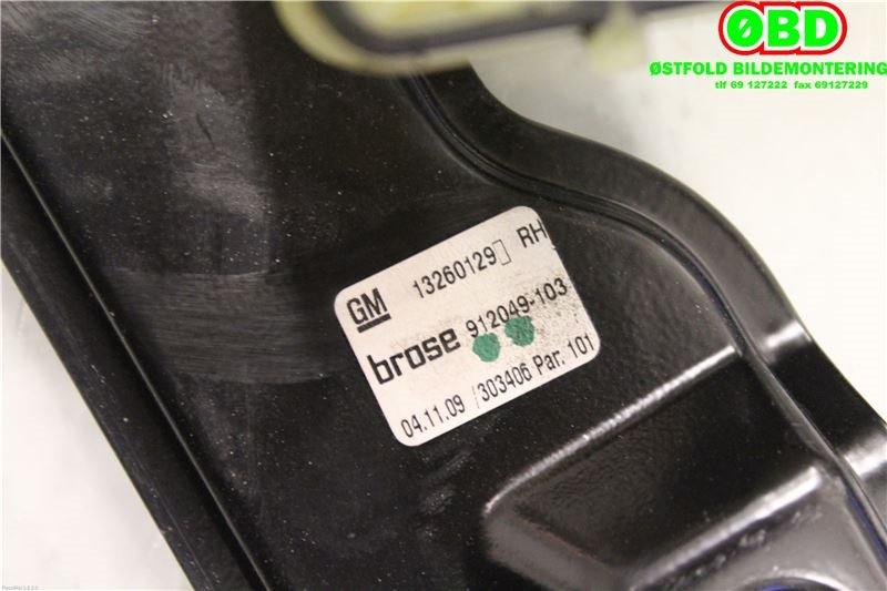 Ruteheis høyre foran til Opel Astra J 2010-2015  (OPEL|13313569|140322|13260129)