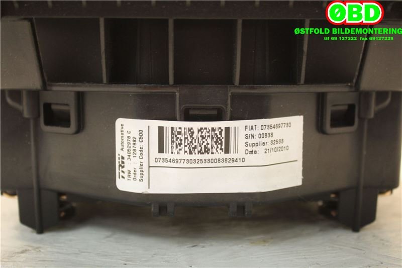 Airbag rattpute til Peugeot Boxer 2007-2013 (Type III, Fase 1)  (PEUGEOT|4112PG||7354697780)
