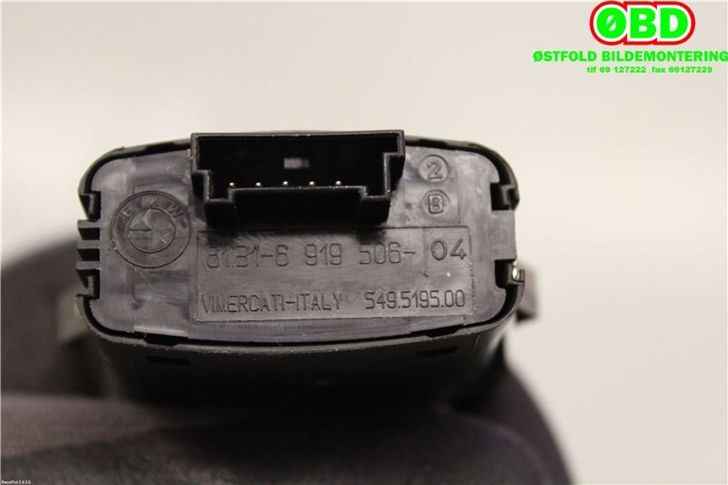Bryter nødblink til BMW 5-Serie 2003-2010 (E60/E61) (E60/E61) (BMW|61 31 6 919 506||61316919506)