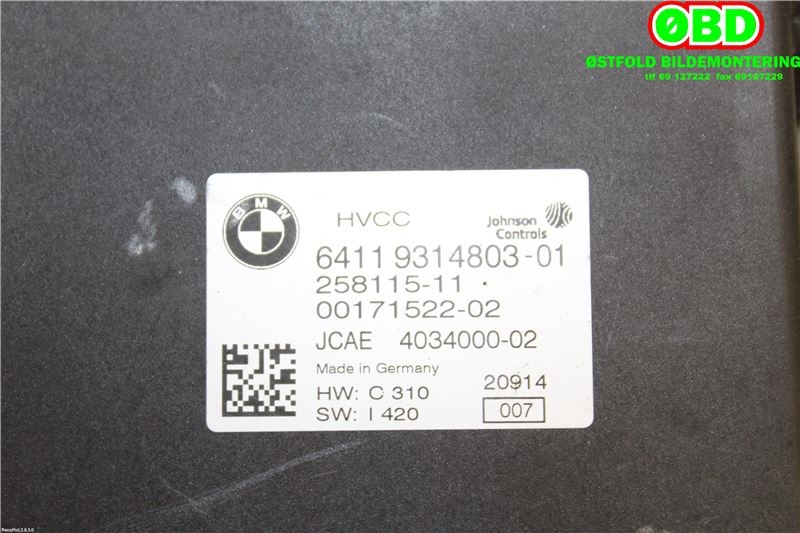 Styreenhet diverse til BMW i3 2013-2022 (BMW|64119314803|)
