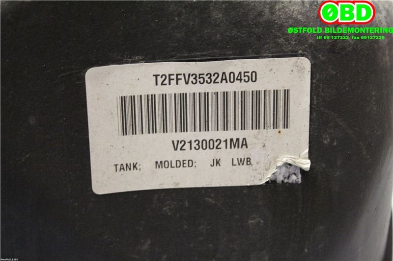 Dieseltank til Jeep Wrangler 2007-->> (Type III) (JEEP|68137694AB||68156387AD)