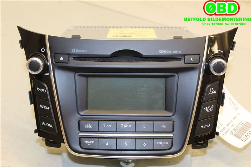 Bilstereo til Hyundai i30, 2012-2017 (Type II)  (HYUNDAI|96170A6210GU)