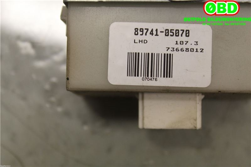 Styreenhet sentrallås til Toyota Avensis 2003-2008 (Type II)  (89741-05070|73668012)