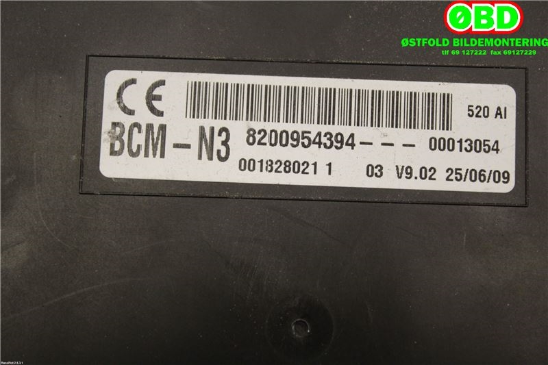 Styreenhet diverse til Renault Kangoo 2008-2021 (Type II)  (RENAULT||8200954394)