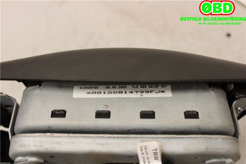 Airbag rattpute til VW Touareg 2003-2007 (Type I, Fase 1)  (VOLKSWAGEN|3D0 880 203 B||7L6880201BP)