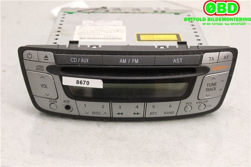Bilstereo til Peugeot 107, 2006-2014  (PEUGEOT|6564K6)