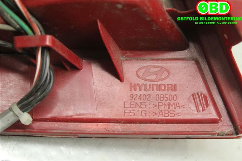 Baklykt høyre til Hyundai Getz 2002-2009  (HYUNDAI|924020B501||924020B500)