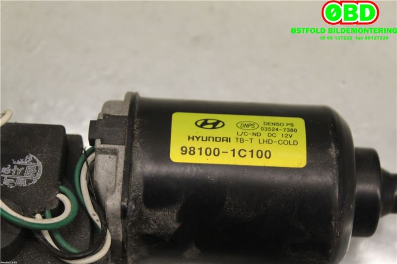 Viskermotor frontrute til Hyundai Getz 2002-2009  (HYUNDAI|981101C100||981001C100)