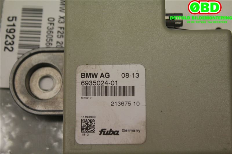 Antenne forsterker til BMW X3 2010-2017 (F25) (F25) (BMW|65206935024||6935024-01)