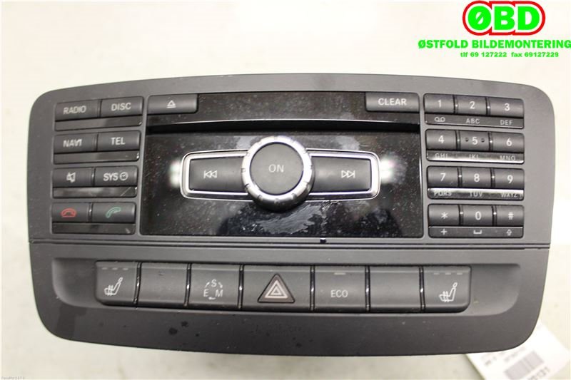 Bilstereo til Mercedes B-Klasse 2011-2018 (W246) (W246) (MERCEDES|A 246 900 57 07|A 246 900 31 08|2469005707)