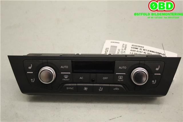 Varmeapparat betjening til Audi A7 2010-2014 (Type I, Fase 1) (AUDI|4G0 820 043 L||4G0820043L)