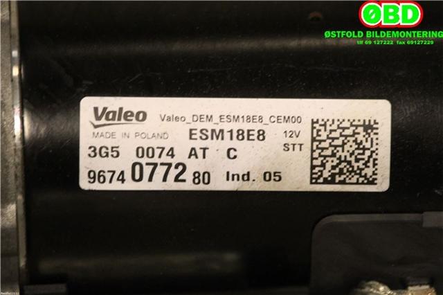 Starter til Peugeot 308 2013-2021 (Type II)  (PEUGEOT 308|96 740 772 80||9674077280)