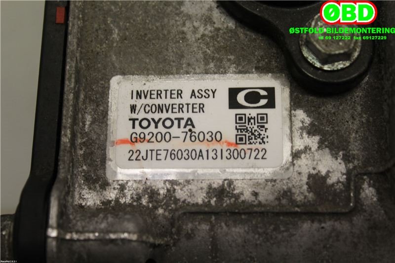 DCDC converter hybrid til Toyota Auris 2013-2015 (Type II, Fase 1)  (TOYOTA|G920079025|G920076030)