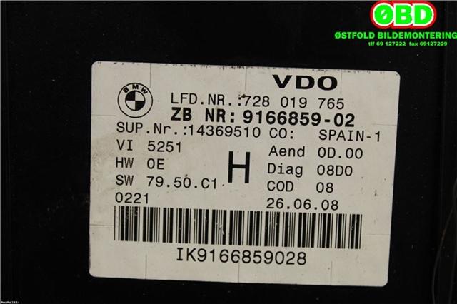 Instrumentpanel til BMW 3-Serie 2005-2011 (E90/E91/E92/E93) (E90/E91/E92/E93) (BMW|62 10 9 316 127||9166859)