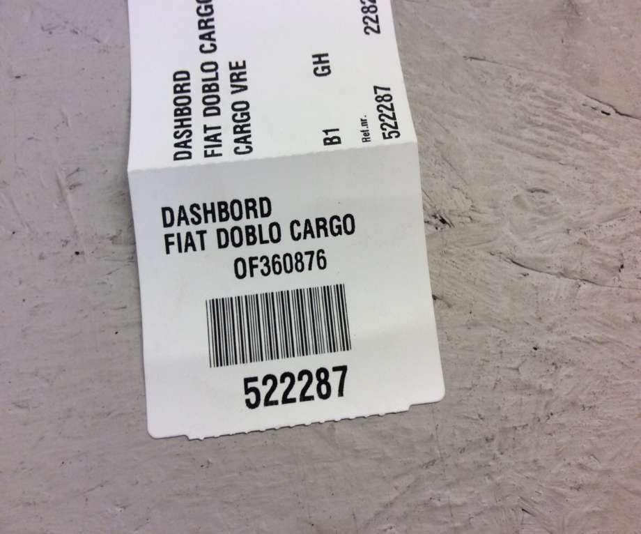 Dashbord til Fiat Doblo, 2010-->> (Type II)  (Fiat Doblo|)