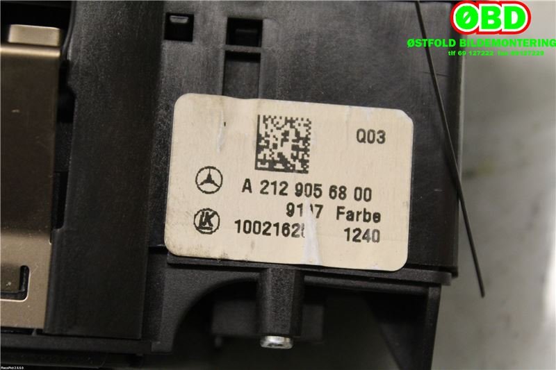 Bryter lys til Mercedes GLK 2008-2015 (X204) (X204) (MERCEDES|A 212 905 68 00||2129056800)