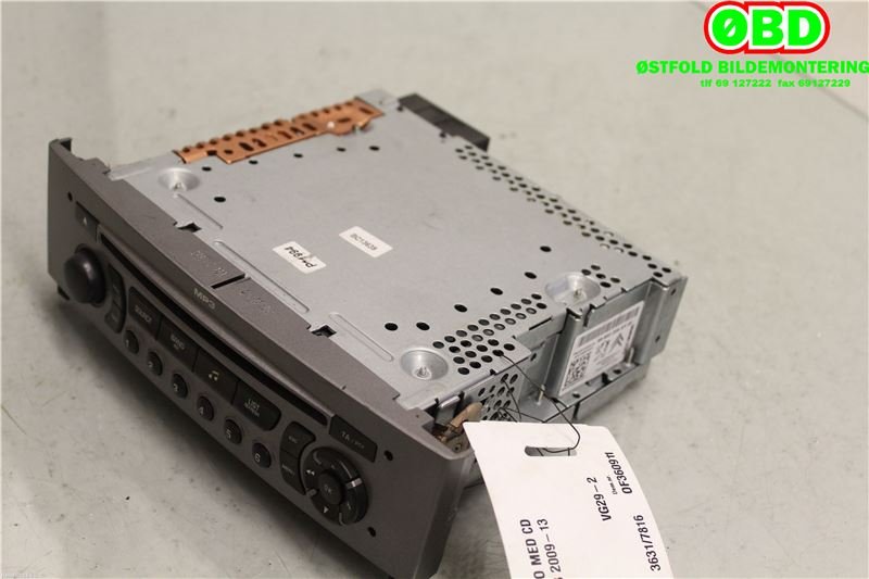 Bilstereo til Peugeot 308 2007-2011 (Type I, Fase 1)  (PEUGEOT|16077681XH||96650206XH)