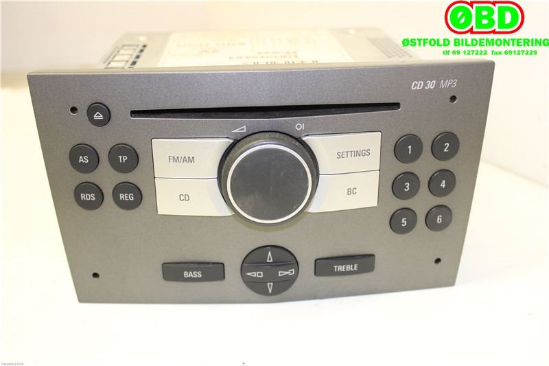 Bilstereo til Opel Astra H, 2004-2009  (OPEL|93180958)