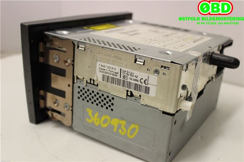 Bilstereo til Opel Astra H 2004-2009  (OPEL|93180958|6780211|13154304)