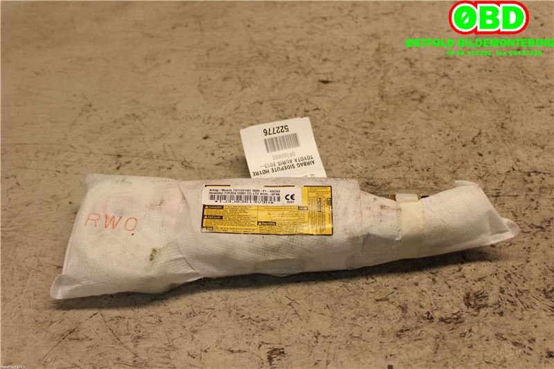 Airbag sidepute høyre til Toyota Auris 2013-2015 (Type II, Fase 1)  (TOYOTA|7391002070|)