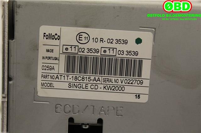 Bilstereo til Ford Transit Connect 2009-2013 (Type I, Fase 2)  (FORD|1803005||AT1T18C815AA)