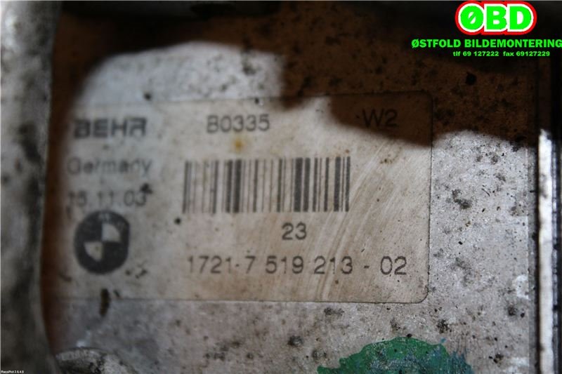 Oljekjøler til BMW 5-Serie 2003-2010 (E60/E61) (E60/E61) (BMW|17 21 7 519 213||17217519213)
