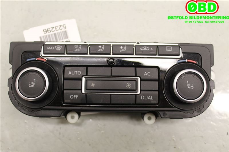 Varmeapparat betjening til VW Touran, 2010-2015 (Type I, Fase 3)  (VOLKSWAGEN|5K0 907 044 GK)