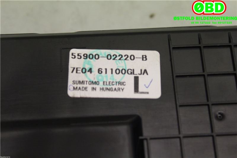 Varmeapparat betjening til Toyota Auris 2007-2010 (Type I, Fase 1)  (TOYOTA|5590002220|)